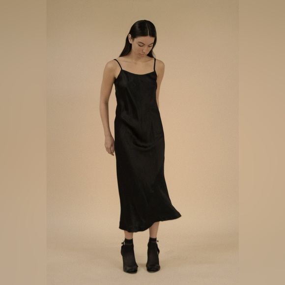 Angie Bauer Amy Black Slip Dress Size Small - Picture 9 of 9